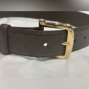 Gucci GG Guccissima Brown Leather Belt SZ 70/28